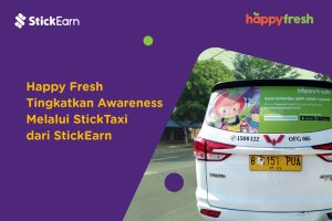 Happy Fresh Tingkatkan Awareness Melalui StickTaxi dari StickEarn