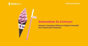 Selamatkan Es krimnya!  Sebuah Campaign Billboard Digital Interaktif dari McDonald’s Malaysia
