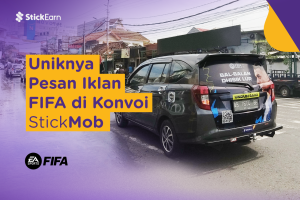 Uniknya Pesan Iklan FIFA di Konvoi Car Advertising