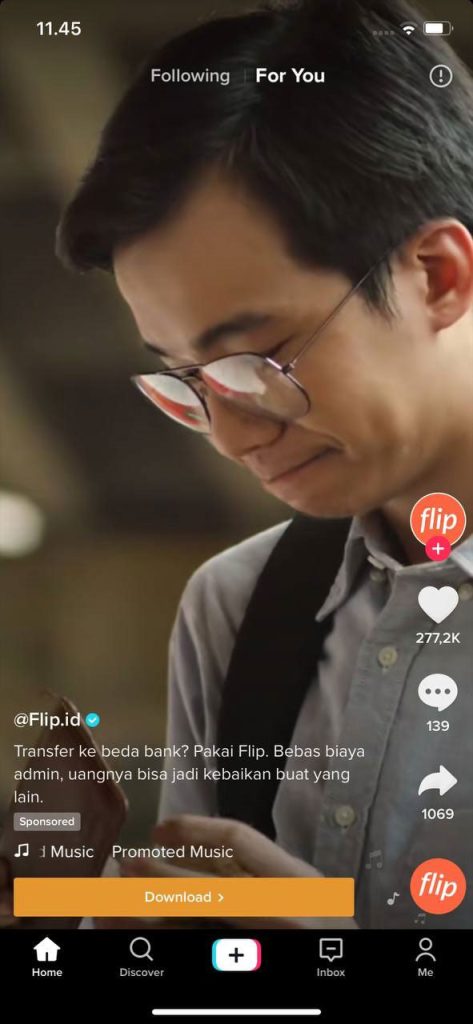 Flip on TikTok