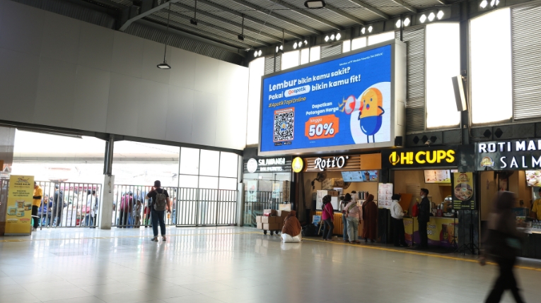Lokasi iklan strategi di stasiun kereta