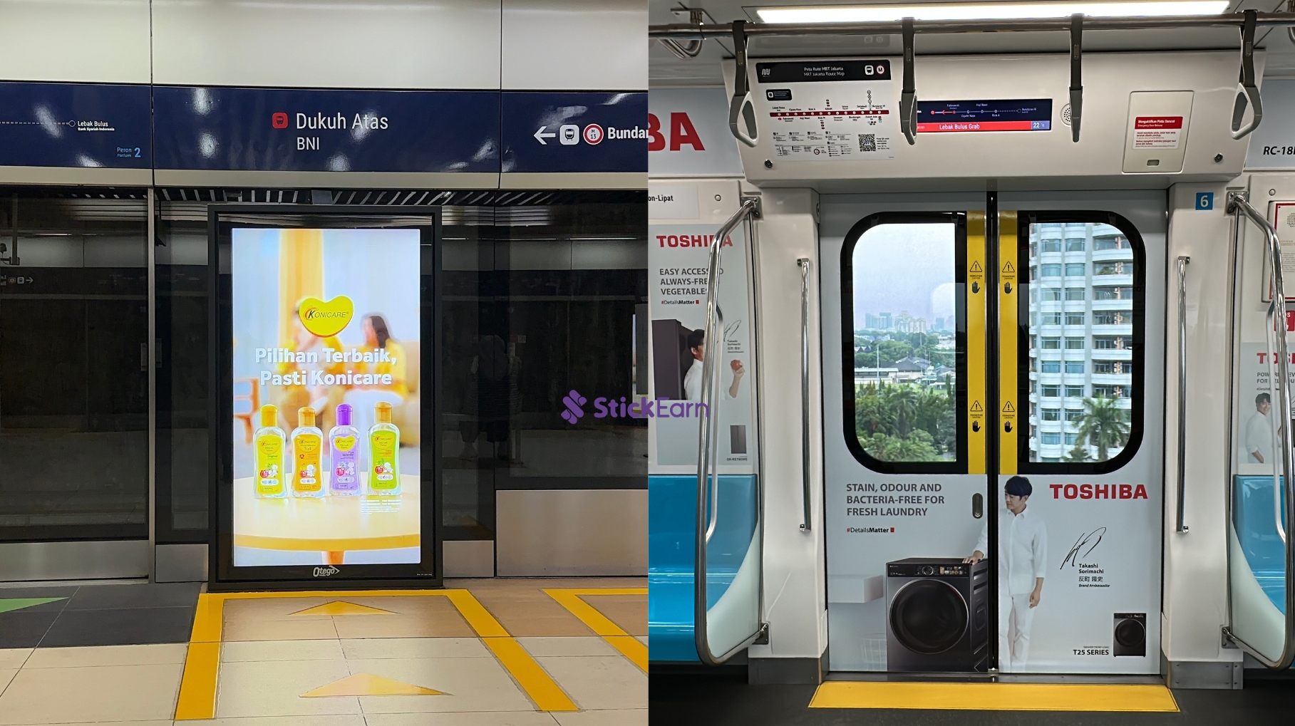 area komersial di MRT Jakarta